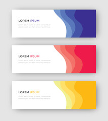 Fototapeta premium Vector abstract design banner web template. Set of Design Banner Web Template. Vector design Banner background. vector illustration.