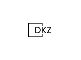 Obraz premium DKZ letter initial logo design vector illustration