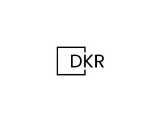 Obraz premium DKR letter initial logo design vector illustration