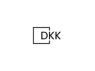 Obraz premium DKK letter initial logo design vector illustration