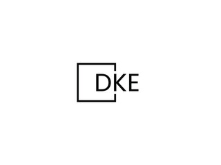 DKE letter initial logo design vector illustration
