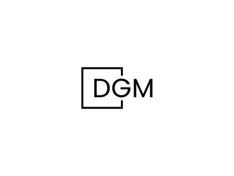 DGM Letter Initial Logo Design Vector Illustration