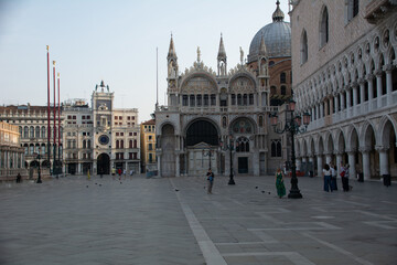 Obraz premium Morning view of the St Marc's Square in Venice, Italy