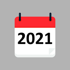 Vector flat daily calendar icon. Date and time, day, month. Holiday.