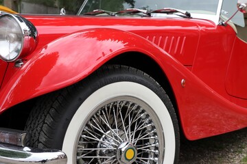 Obraz na płótnie Canvas oldtimer classic car detail