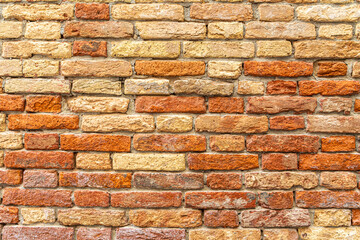 Old Brickwall in Venice, Italy