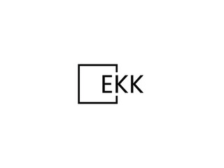 EKK Letter Initial Logo Design Vector Illustration
