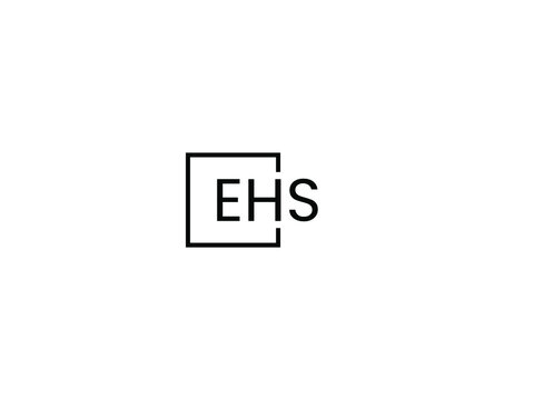 EHS Letter Initial Logo Design Vector Illustration