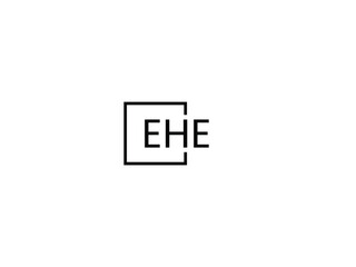 EHE Letter Initial Logo Design Vector Illustration