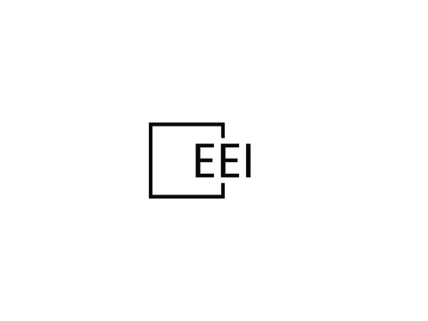 EEI Letter Initial Logo Design Vector Illustration