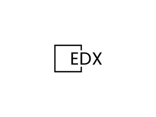 EDX Letter Initial Logo Design Vector Illustration