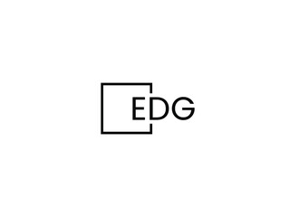 EDG Letter Initial Logo Design Vector Illustration