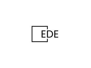 EDE Letter Initial Logo Design Vector Illustration