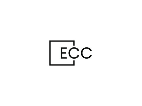 ECC Letter Initial Logo Design Vector Illustration