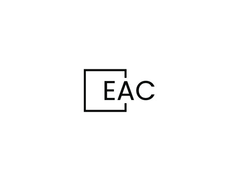 EAC Letter Initial Logo Design Vector Illustration