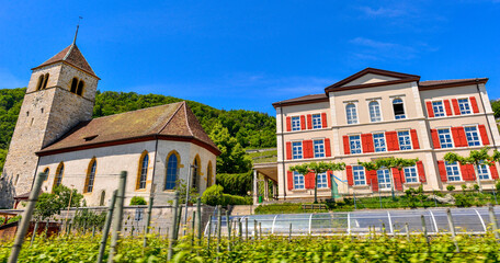 Obraz premium Twann in der Gemeinde Twann-Tüscherz / Kanton Bern 