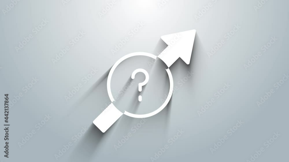 Poster white arrow icon isolated on grey background. direction arrowhead symbol. navigation pointer sign. 4