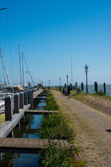 houses and boats in Volendam