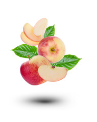 apple on a white background.