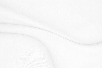 Beautiful white fabric waves, soft focus, used for backgrounds. White cloth background