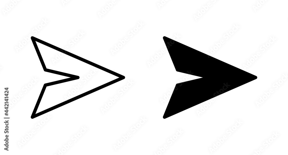 Poster send message icon vector for web, computer and mobile app
