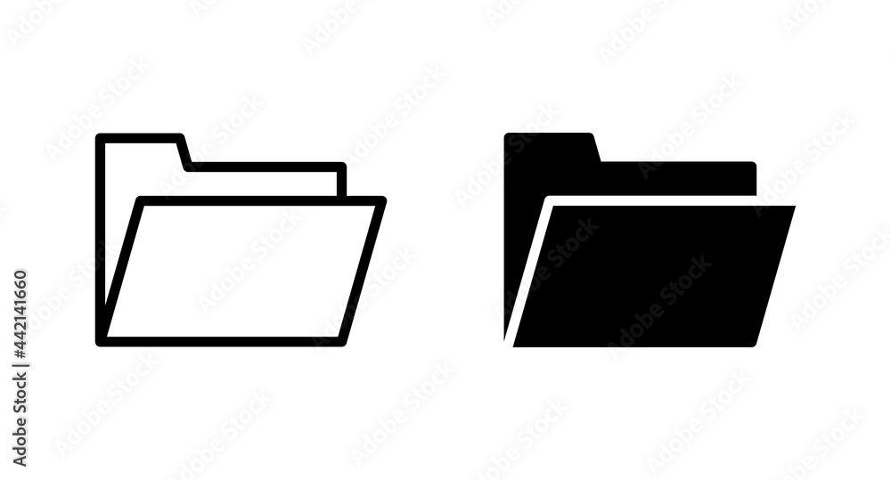 Poster folder icon vector for web, computer and mobile app
