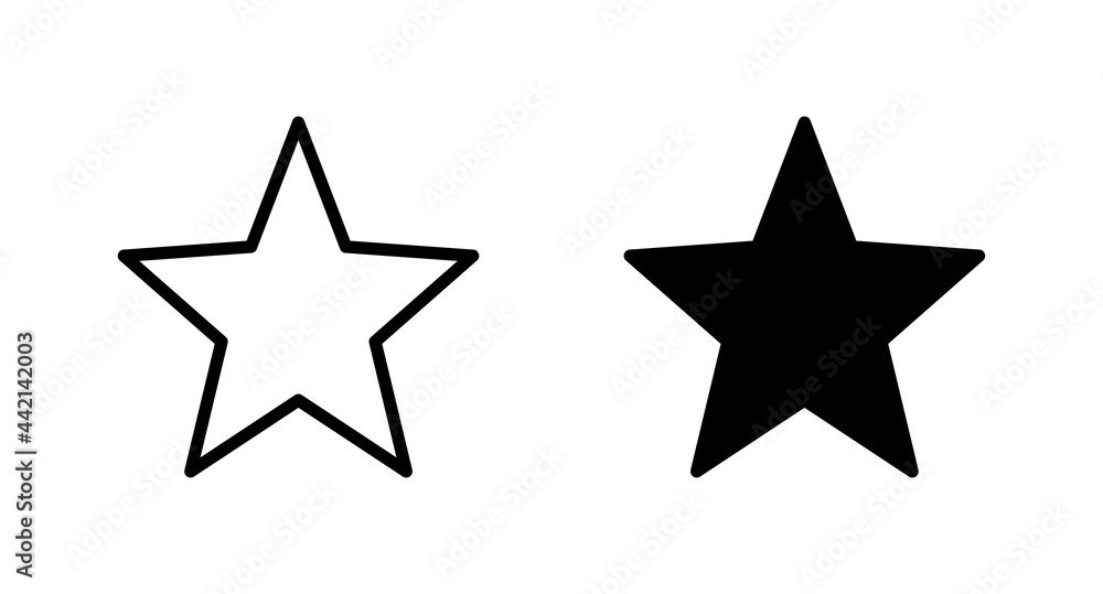 Poster star icon vector for web, computer and mobile app