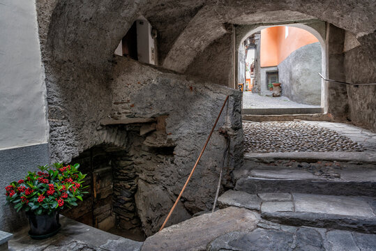 Lanes of ancient town Exilles