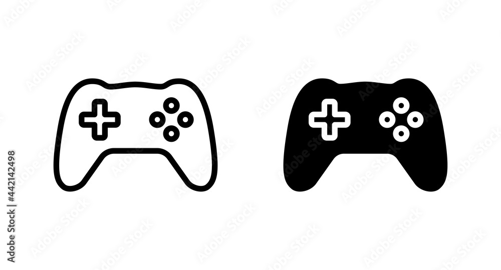 Wall mural Gamepad icon, Game icon vector for web, computer and mobile app