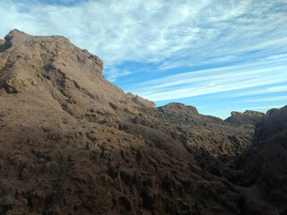 clouds over the mountains