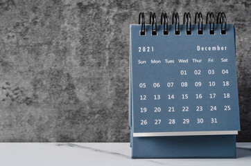 Mini Calendar December 2021.