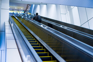 moving escalator