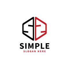 Initial S logo template design vector , icon illustration