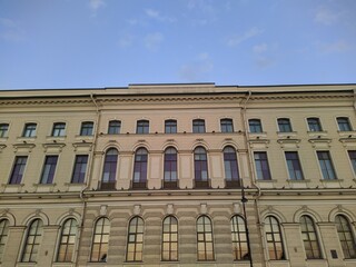 Fototapeta na wymiar architecture of the building of St. Petersburg.