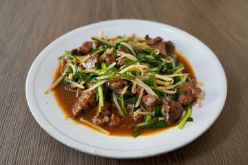 レバニラ炒め