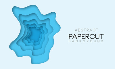 Abstract shapes in different blue colors. Background for banner, presentations, flyers, posters.