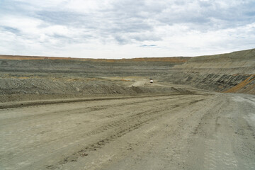 open pit for mining bauxite