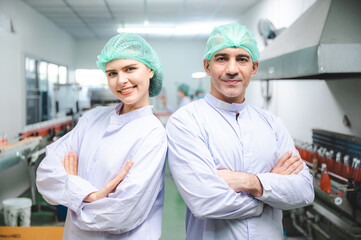 production of beverage bottle with  factory manufacture machine, industrial technology working equipment in plant line, food and drink business, modern conveyer automation process, liquid juice