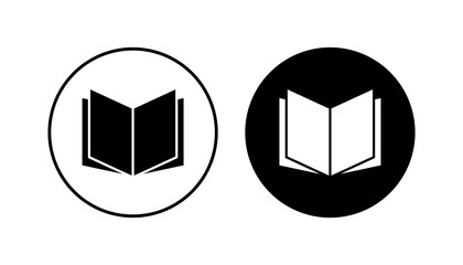 Book icon set. open book icon vector. ebook icon