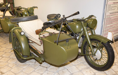M-72 - Army motorcycle with a machine gun DP, 1941