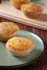 Typical Brazilian cuisine appetizer called Empada de Camarão