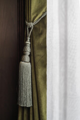 curtain tie back detail