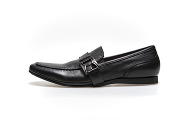 Black Shoes on White Background