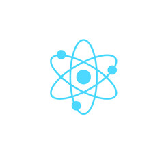 atom icon isolated on white background