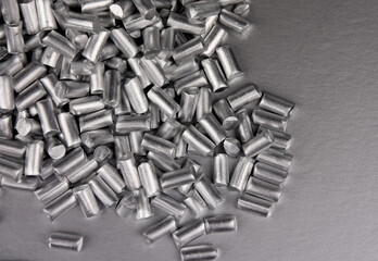 Pieces of pure aluminium metal stock images. Laboratory accessories stock photo. Laboratory...