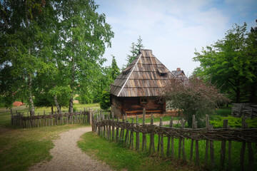 Fototapeta na wymiar Sirogojno is a village in Serbia located on mountain Zlatibor