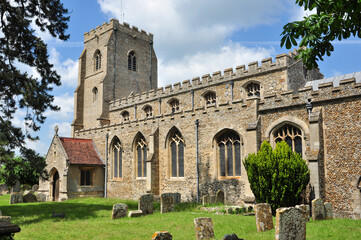 Fototapeta na wymiar St Peter & St Mary Magdalene's Church, Fordham, Cambridgeshire, England, UK