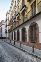 View of the street in Seville