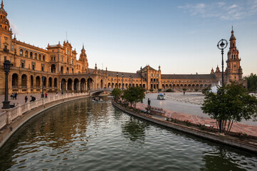 The Plaza de Espana in Seville