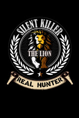 Fototapeta premium Hunting t-shirt design.